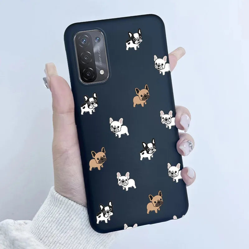 For Oppo A54 5G A74 5G A93 5G Case Soft TPU Silicone Cover Cute Astronaut Panda Phone Case CPH2195 CPH2197 CPH2263 Coque Funda