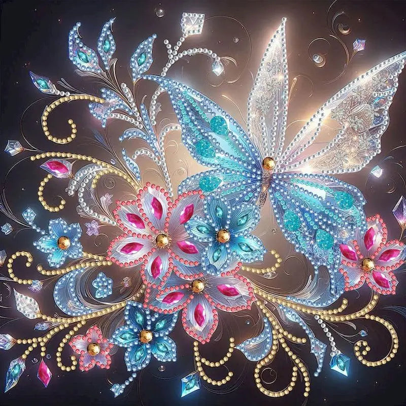 Diamond Painting Kits for Adults,Butterfly Special Shape Diamond Art for Beginners,Diamond Art Painting for Home Decoration Gift
