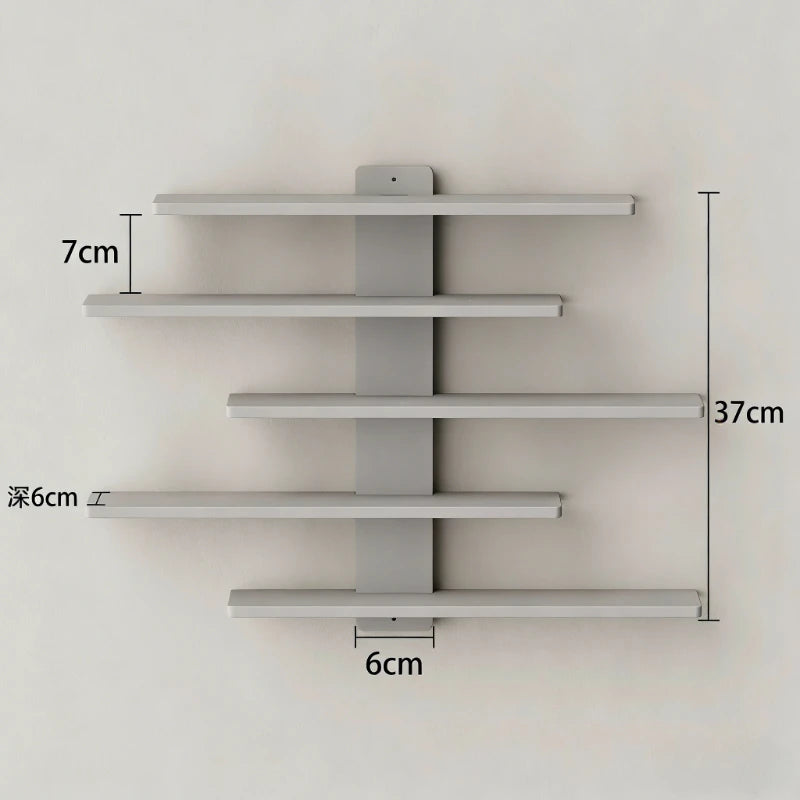 Lightweight Wall-Mounted 5-Tier Display Shelf for Building Block Figures - Large Capacity, Easy Install Blind Box Organizer Rack