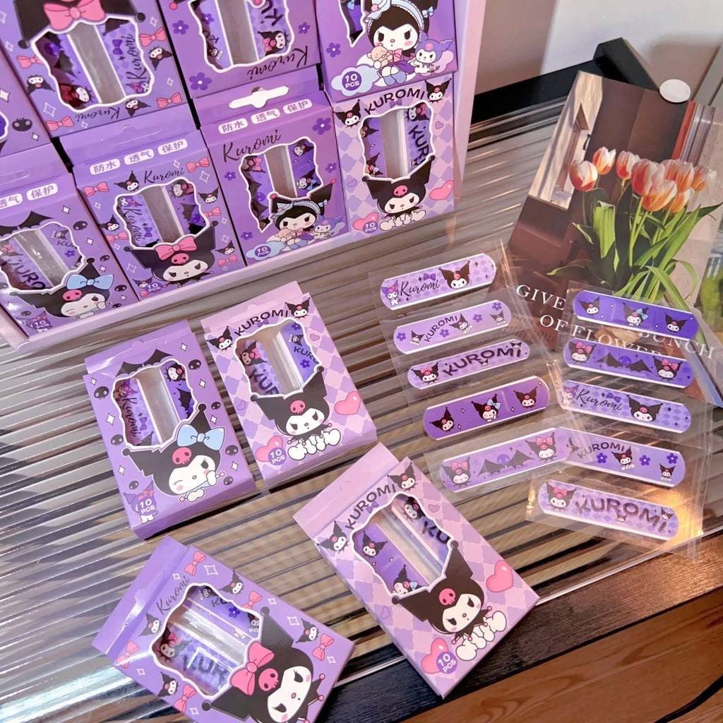 40pcs Kawaii Kids Adhesive Bandages Waterproof Breathable Cute Cartoon OK Bandages