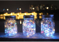 Solar Outdoor Lights Set: Garden Crack/Hanging Bottle Lights Xmas Mason Decor