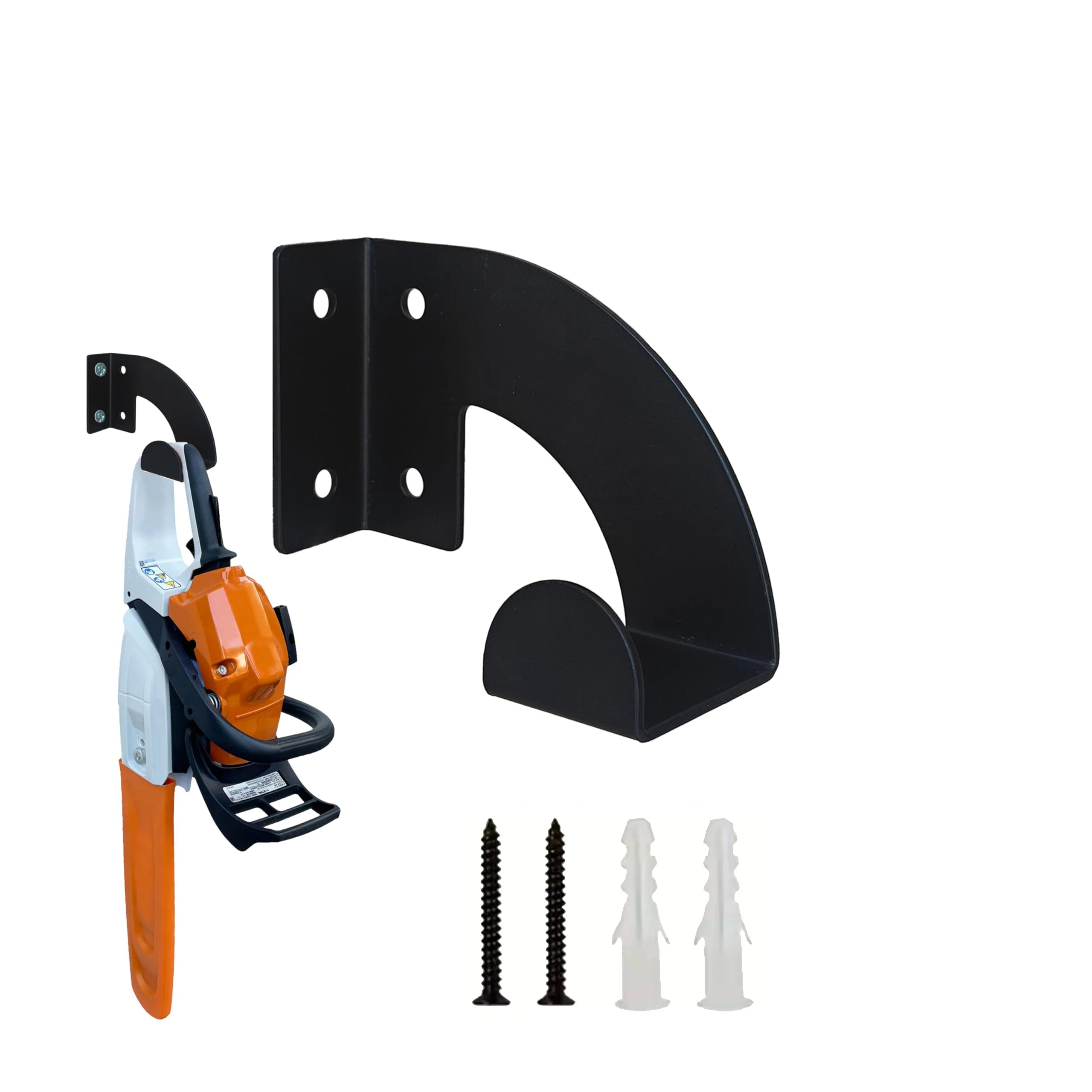 1/2 Tool Racks, Chainsaw Wall-Mounted Hanger, Heavy-Duty Chainsaw Hanger, Wall-Mounted Organizer, Metal Rack Tool Storage, for Workshop, Garage, Garden Use