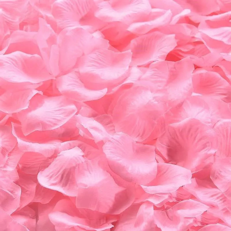 1000Pcs Artificial Fake Rose Petals Colorful Simulation Silk Rose Petal For Valentines Day Wedding Party Romantic Decoration