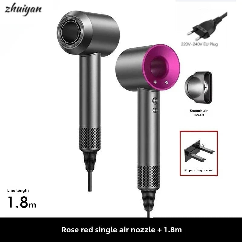 2026 Wall-Mounted Leafless Hair Dryer – Negative Ion, Salon-Grade, Home & Travel