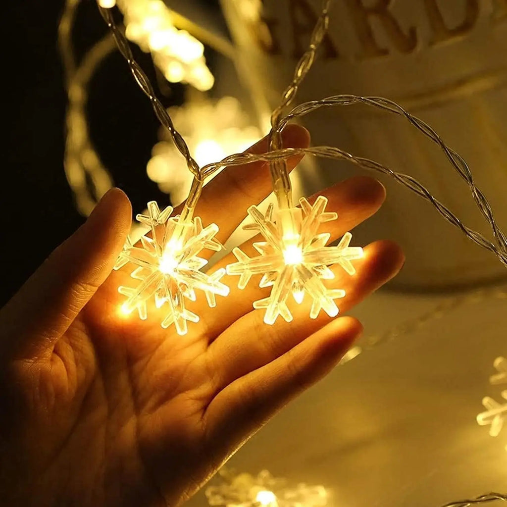 Valentine's Day Snowflake LED String Lights Easter LED Fairy Light Wedding Party Garland Holiday Decoration Lighting Strips