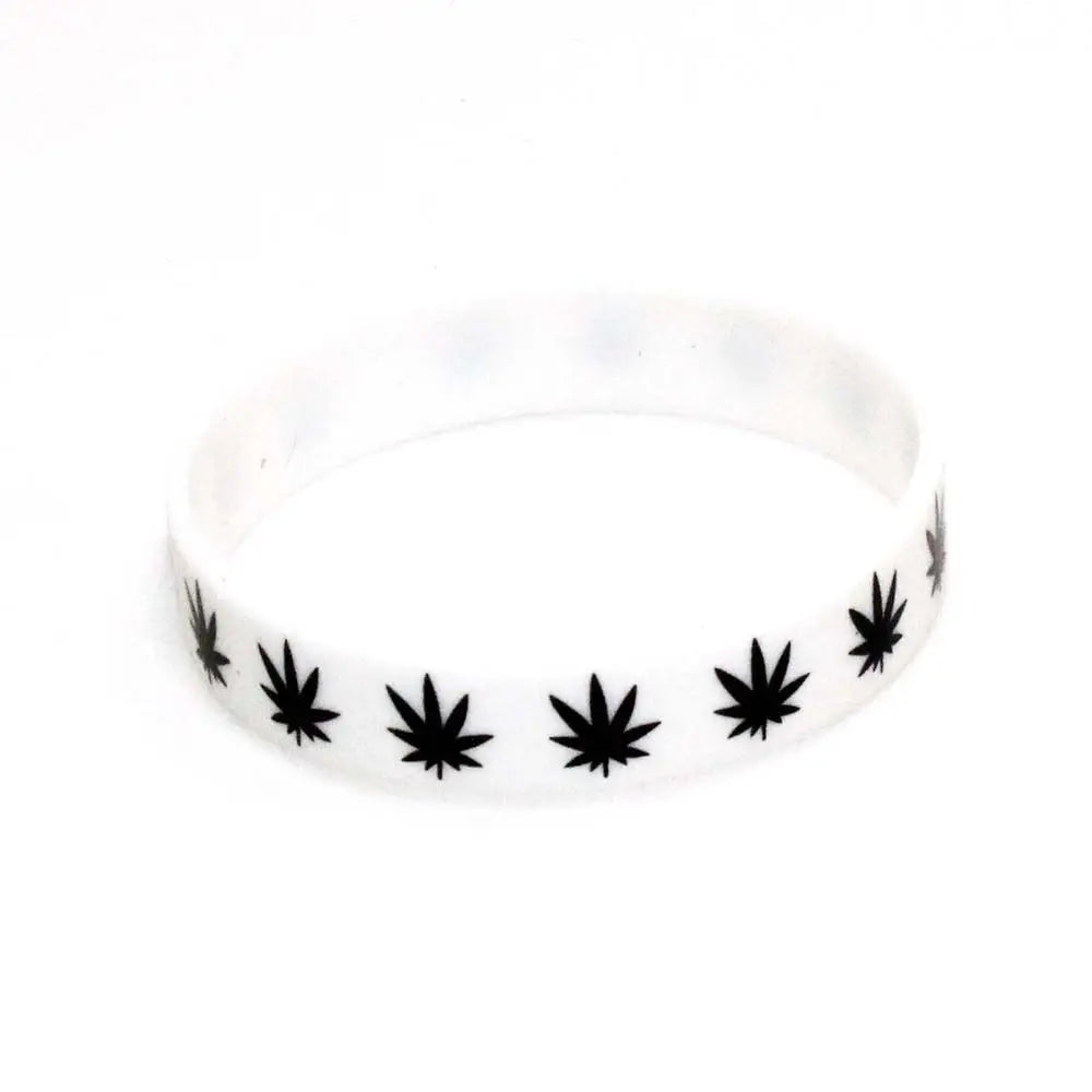 Women Girl Minimalism Silicone Fashion Jewelry Maple Leaves Creative Maple Leaf Bracelet Bangle Wristband Silicone Bracelet