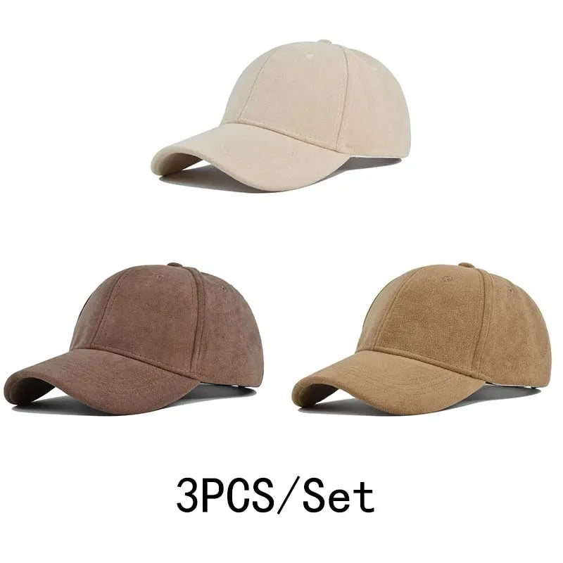 Fashion Baseball Caps For Men Women Autumn Winter Solid Retro Snapback Hip Hop Hat Unisex Street Adjustable Sun Visor Caps