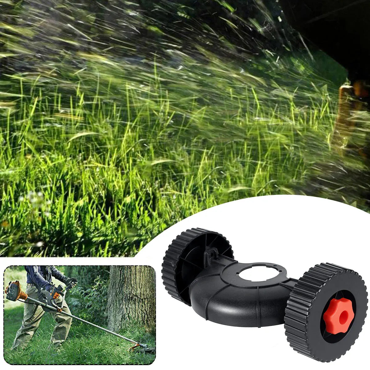 Lawn Mower Accessories Lawn Mower Auxiliary Wheel Support Wheel Adjustable Removable Lawn Mower Head Attachment