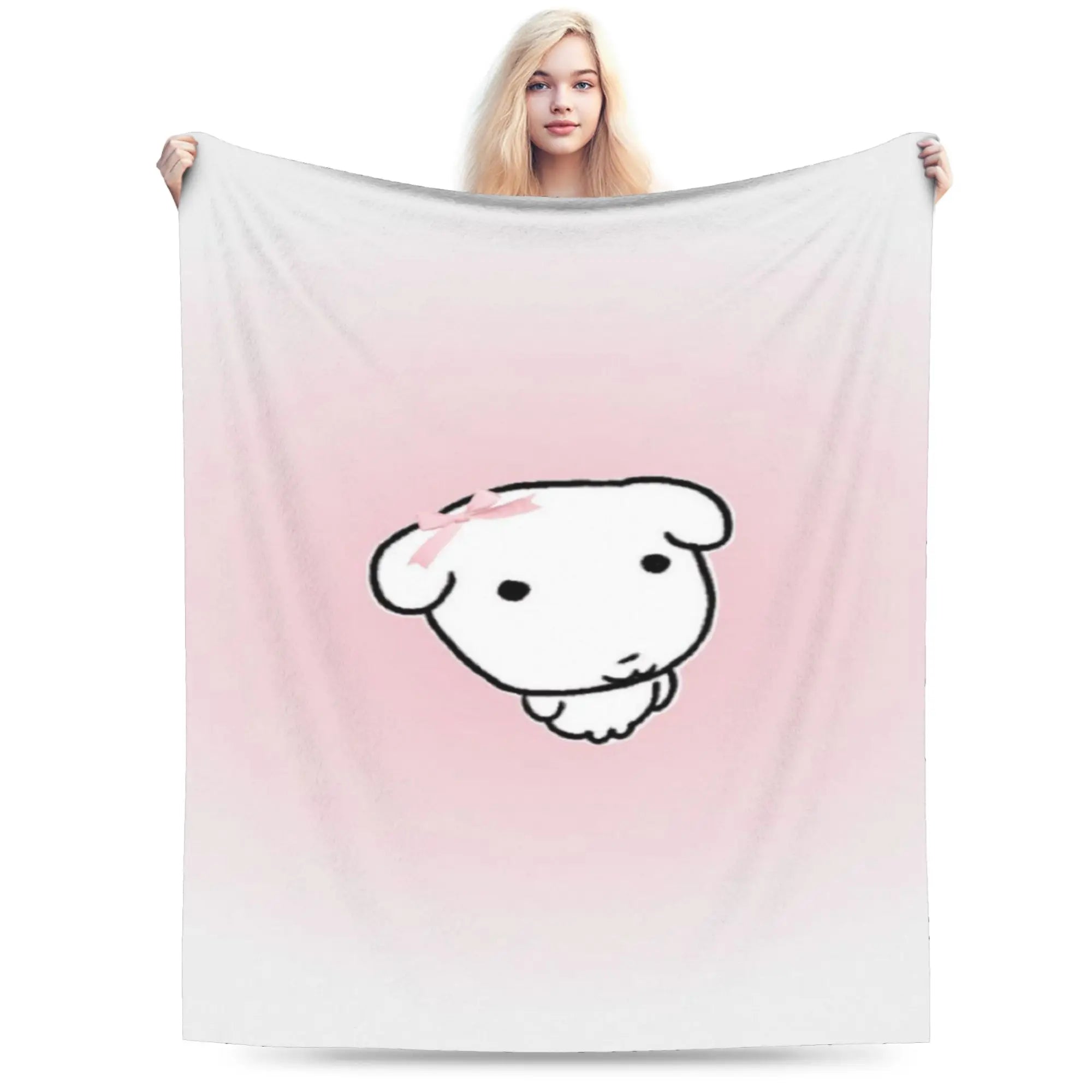 Cute GANADI Blanket Kids Adults  Flannel Throw Blanket For Sofa Home Soft Custom Quality Bedspread Gift