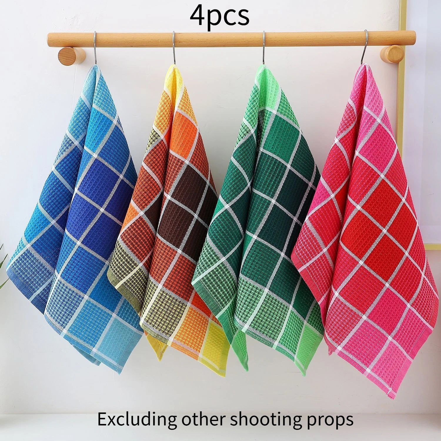 4/8pcs Large Kitchen Dish Towels - Super Soft, Highly Absorbent, Quick-Dry Cotton Towels with Bright Colors for  Home Use