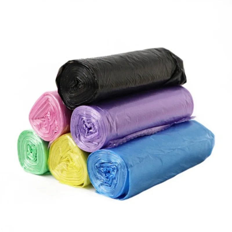 5 Rolls 1 Pack 100Pcs Household Disposable Trash Pouch Kitchen Storage Garbage Bags Cleaning Waste Bag Plastic Bag