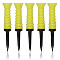 5pcs 360° Flexible Rubber Golf Tees, 3.27in/83mm, Durable, Low Friction, Vibrant Multicolor - Ideal for Everyday Golfers