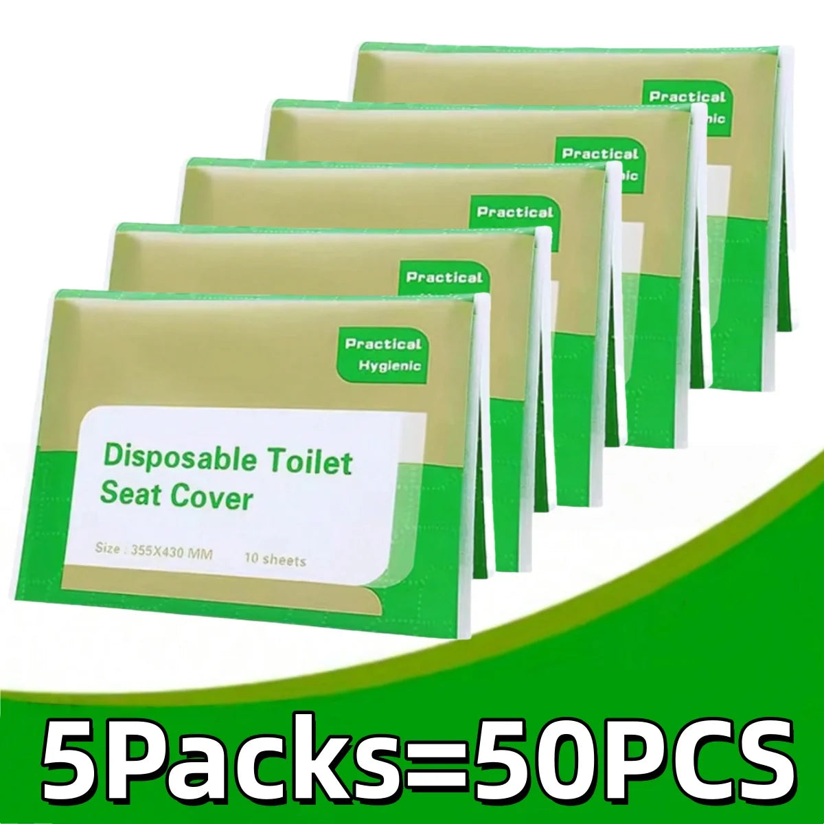 10-100PCS Large Universal Version Disposable Toilet Seat Cover Portable Essential Waterproof Toilet Seat Cushion for Travel