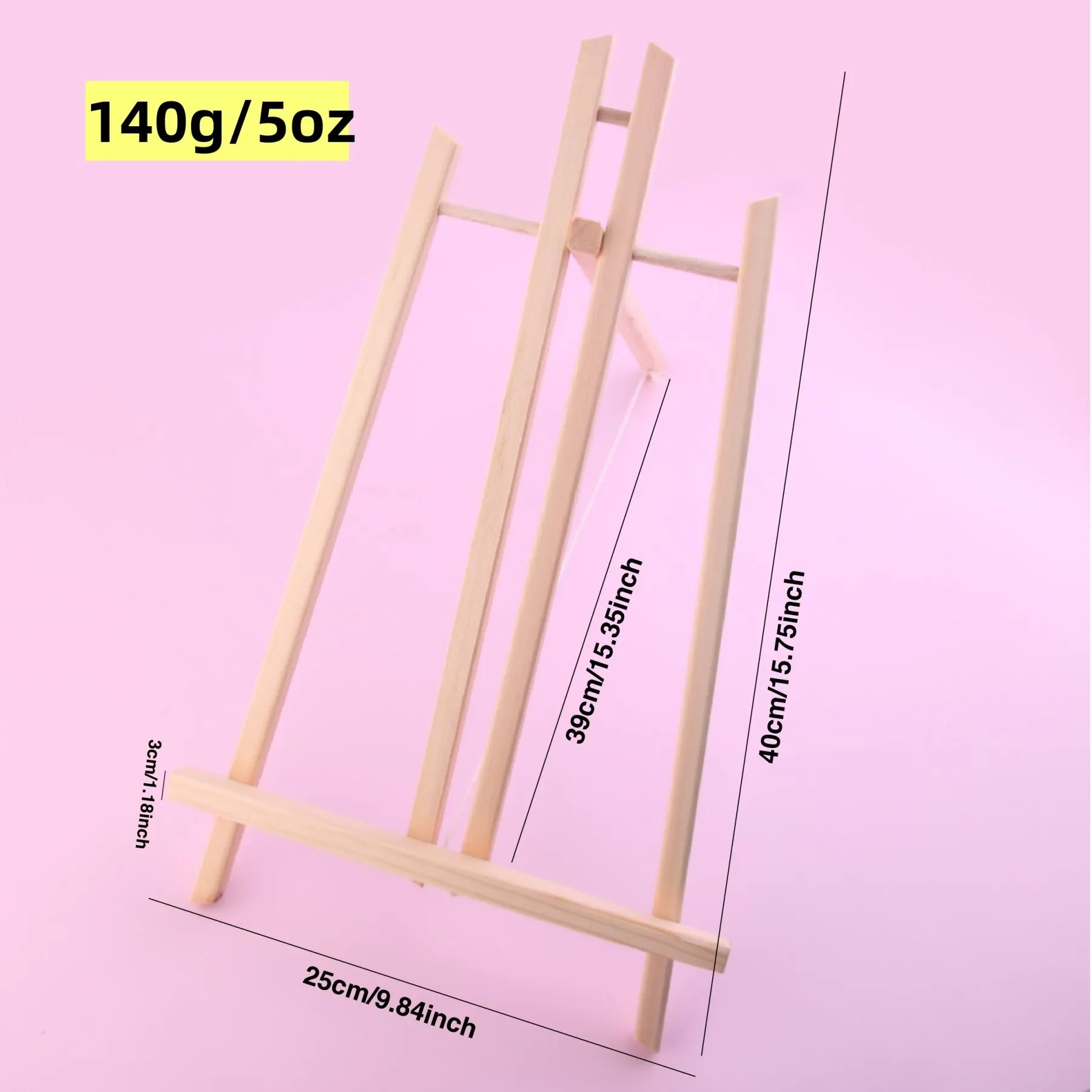 MOTARRO 1Pcs Natural Wood Easel Frame Tripod Display Holder Wedding Table Name Card Stand Children Painting Display Craft