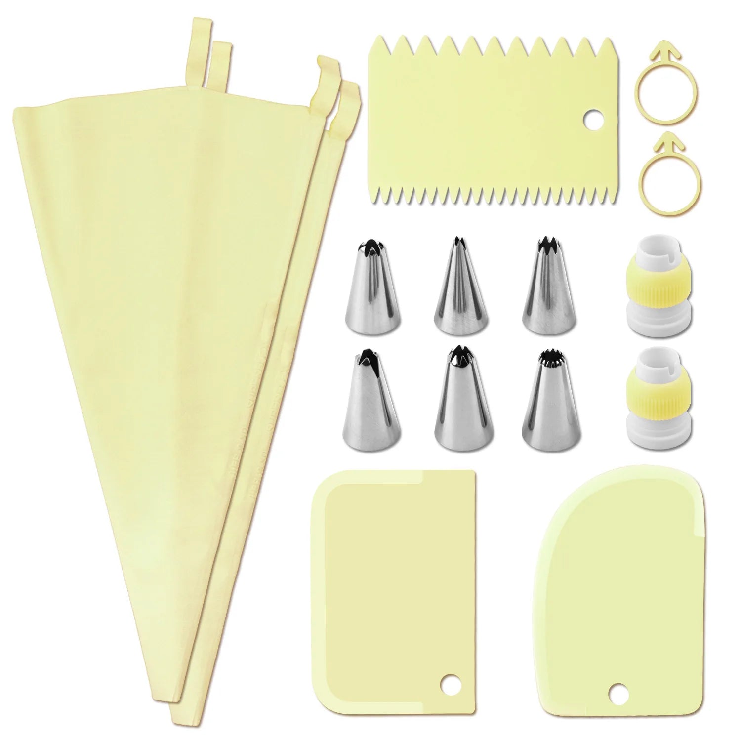 Piping Pastry Bag With Nozzles Set For Confectionery Tips Baking And Bakery Accessories Spatula Smoothing Cake Decoration Tools