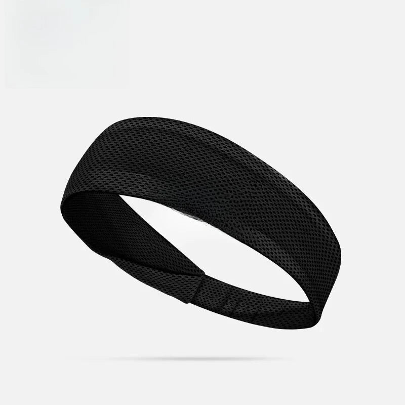 Summer Sport Headband Breathable Fitness Sweatband Non Slip Elastic Tennis Headband Sweat Wicking Lightweight Running Hairband