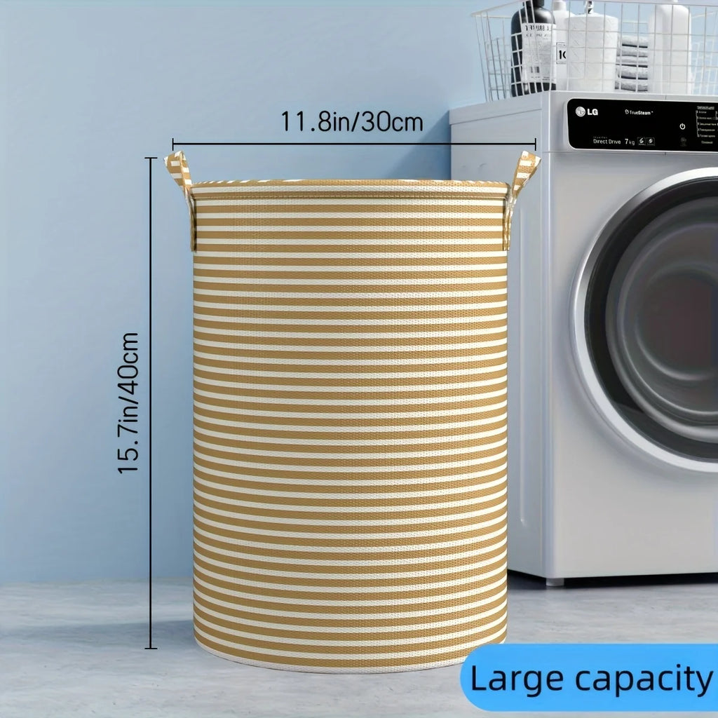 Large Capacity Collapsible Laundry Basket, Sturdy Handle, Holds Items, Portable Multifunctional Home Bin