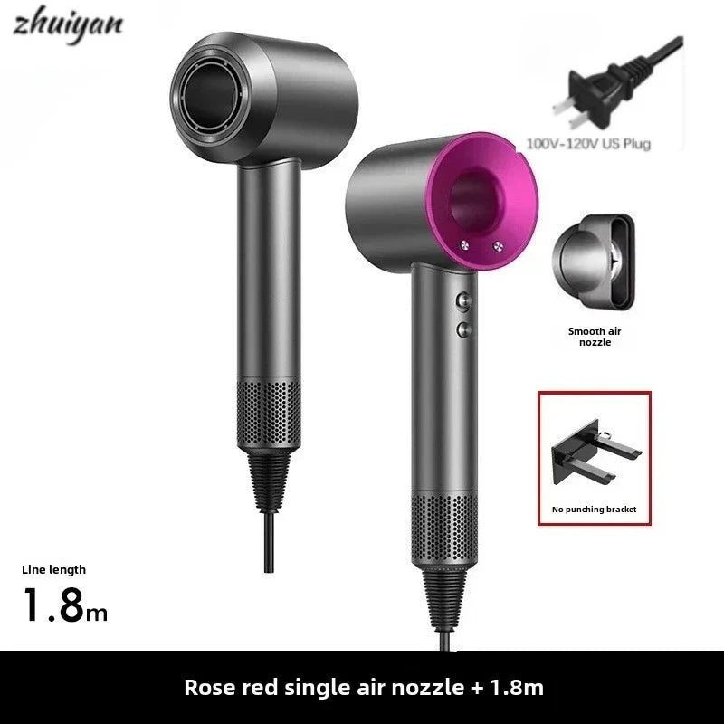 2026 Wall-Mounted Leafless Hair Dryer – Negative Ion, Salon-Grade, Home & Travel