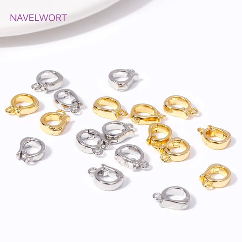 18K Gold Plated Hinged Necklace Connector — Jewelry Making Clasp