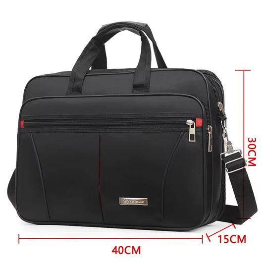High-Capacity Business Briefcase - Laptop & Document Organizer Bag for Office & Weekend Travel (Durable Storage Solution)