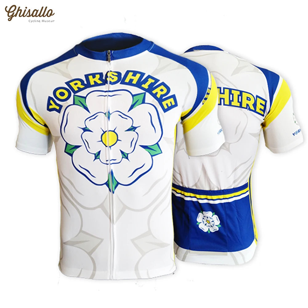 Yorkshire Cycling Jersey Set for Men, Road Bike Equipment, Cycling Shirt, Clothing Shorts, Quick Dry, Bicycle Clothes, New