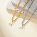 Initial Letter A-Z Necklace for Men Stainless Steel Alphabet Pendant Man Chains Punk Jewelry Birthday Gift 2026 Waterproof