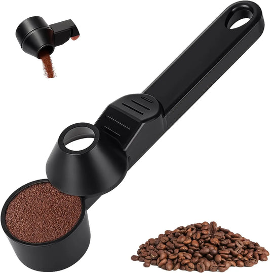 Coffee Scoop & Funnel for Reusable K Cup Refillable Coffee Pods,2TBSP Mess-Free, Easy Slide Scoop for Ground Coffee,