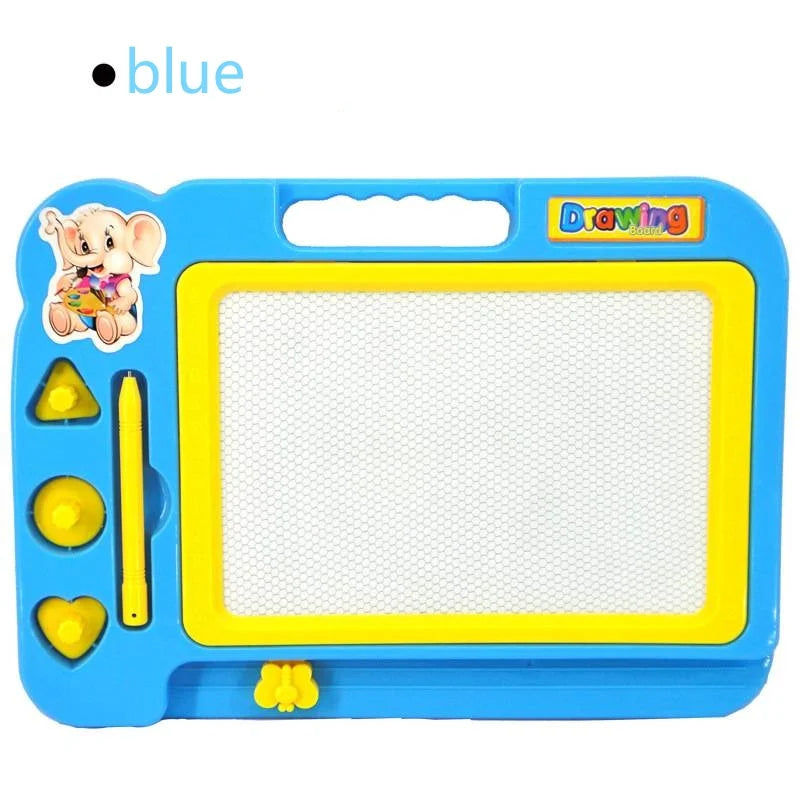 Mini Magnetic Drawing Board Erasable Colorful Writing Pad with One Pen Painting Graffiti Art Educational Preschool Tool Kids Toy