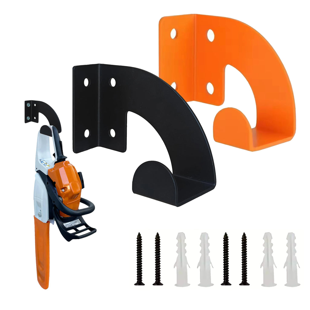 1/2 Tool Racks, Chainsaw Wall-Mounted Hanger, Heavy-Duty Chainsaw Hanger, Wall-Mounted Organizer, Metal Rack Tool Storage, for Workshop, Garage, Garden Use