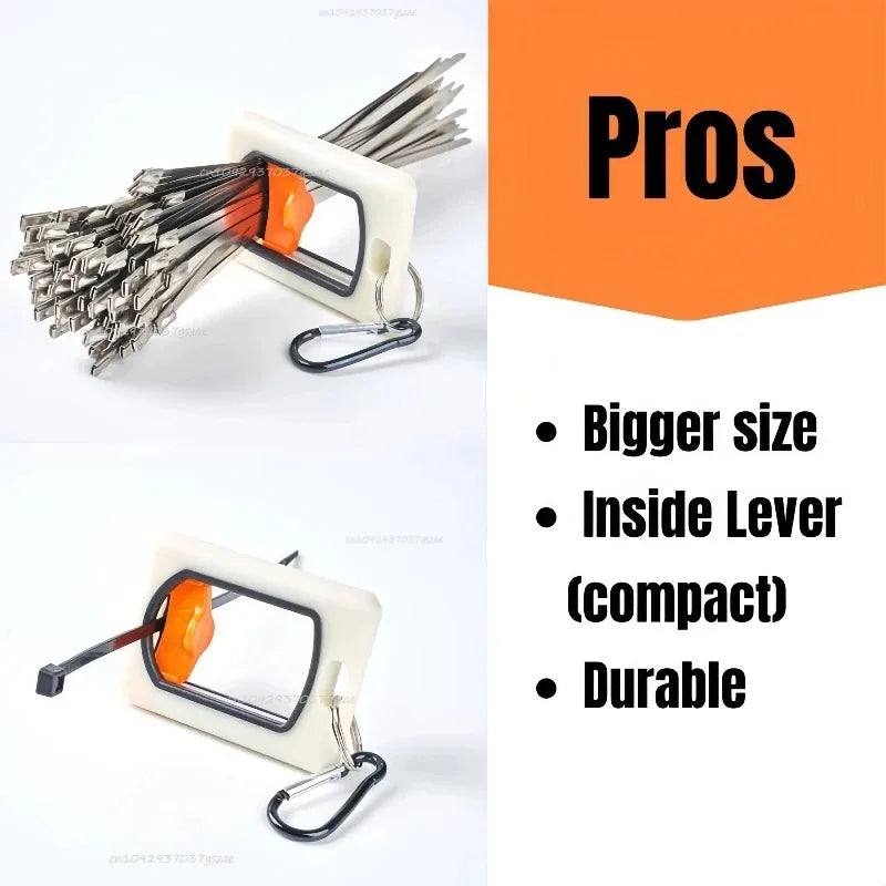 New Cable Tie Organizer Portable Glow Fluorescent Storage Reusable Storage Cable Tie Holder Cable Ties Storage Tool