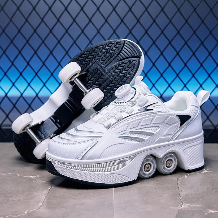 Roller Skates Four-wheeled Retractable Roller Skates Kids Gifts 2026 New Big Four-wheeled Teenagers Roller Skates Waterproof