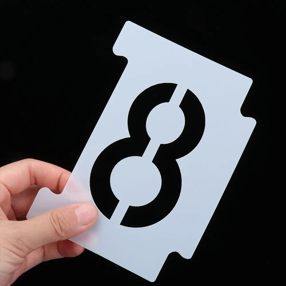 Decoration DIY Plastic Mailbox Address 26 Letters 0-9 Numbers Reusable Stencil Kit