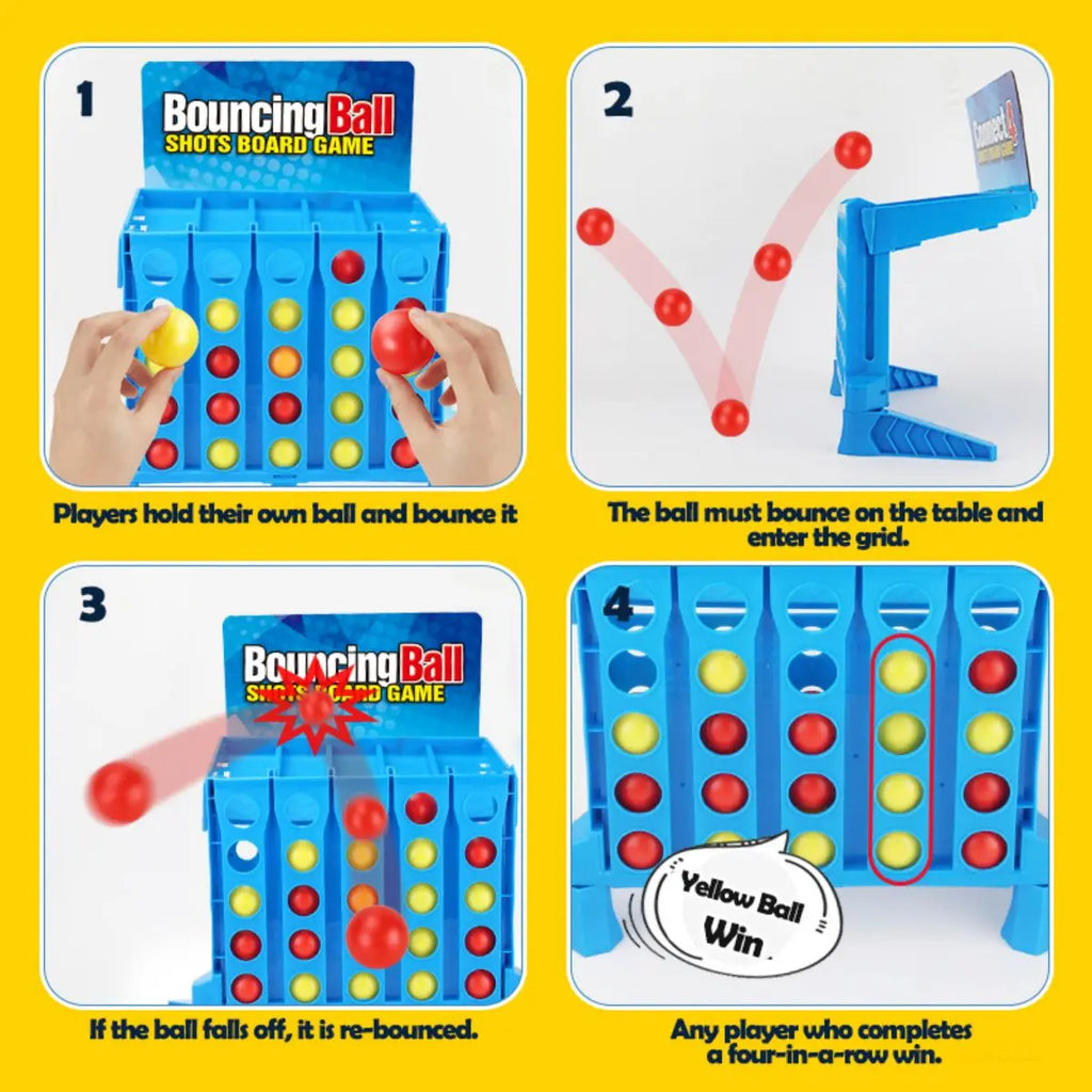 Bouncing Ball Shots Board Game Parent-child Interaction Table Game Toddler Toss Ball Toys Children's Gifts Boys Girls Party Game