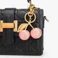 Trendy Red Cherry Pendant Keychain for Women Cute Bag Decorations Multifunctional Jewelry Car Key Accessories Charm Keyring Gift