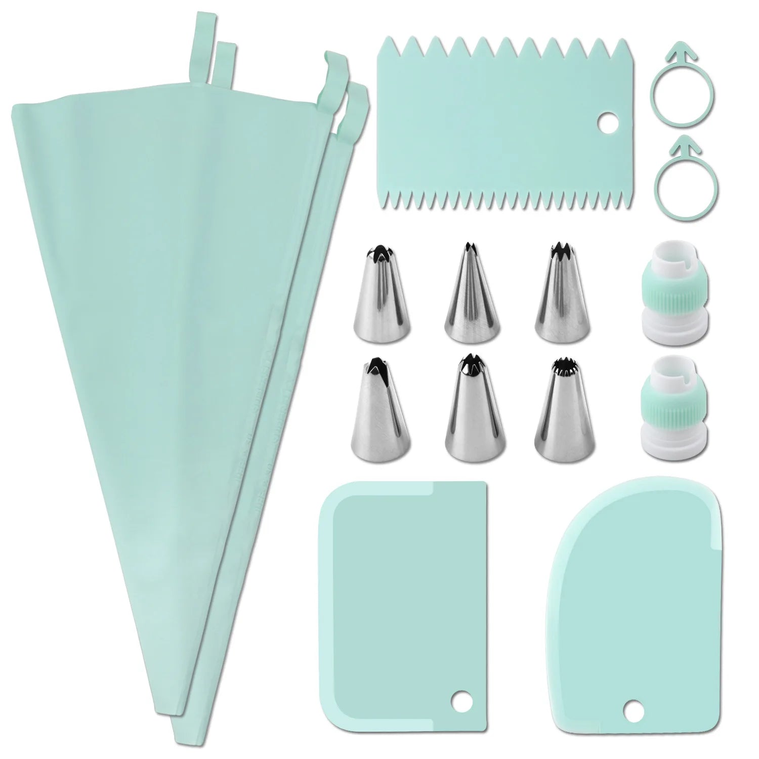 Piping Pastry Bag With Nozzles Set For Confectionery Tips Baking And Bakery Accessories Spatula Smoothing Cake Decoration Tools