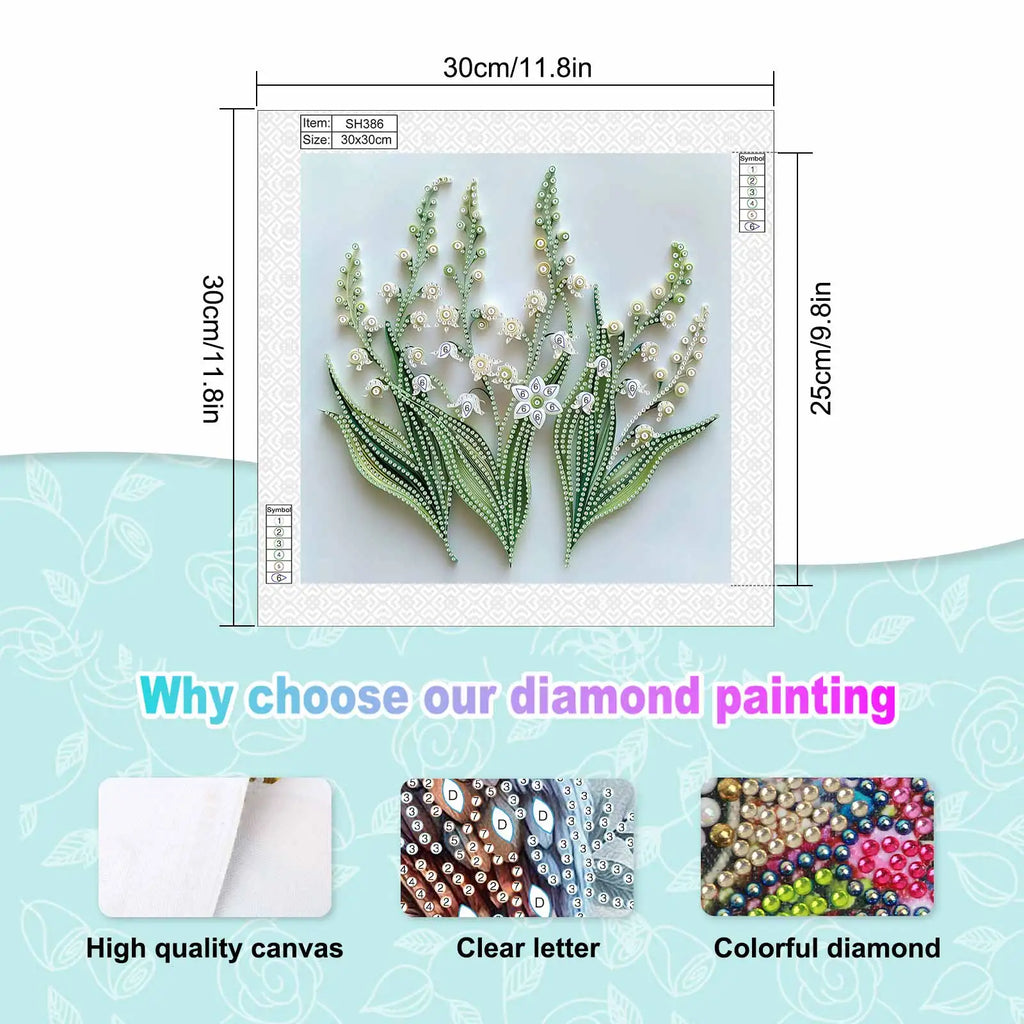 Diamond Art Painting Kits for Adults,DIY flowers Special Shape Diamond Art Kits for Beginners for Home Wall Decoration Gift