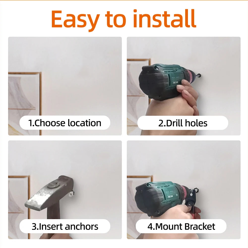 Heavy Duty Metal Hook Garage Organizer Wall Mount Bicycle Hanger Hooks Wall Mount Anti-slip Storage Hook For Ladders Garden Tool