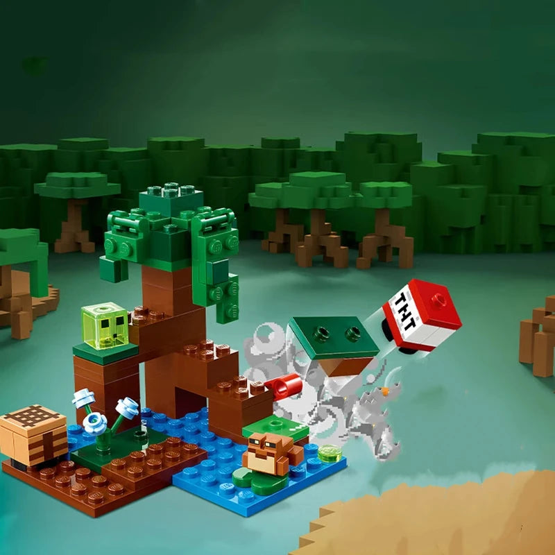Compatible MOC Sets MOC World Series Building Blocks The End Arena Enderman Children's Holiday Gifts Assembling Toys 21242