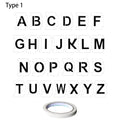 Decoration DIY Plastic Mailbox Address 26 Letters 0-9 Numbers Reusable Stencil Kit