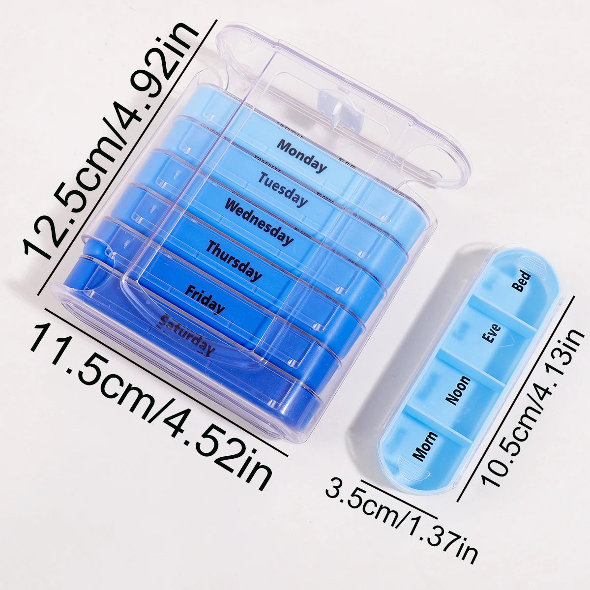 7 Days Pill Medicine Box Weekly Monthly Tablet Holder Storage Organizer Container Case Pill Box Splitters Pharmacy Pill Case