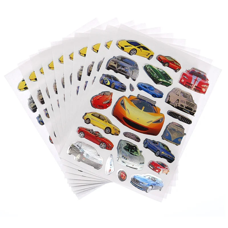 10 Sheets/Pack Moon Fruit Butterfly Animal Car Series Reward Stickers for Primary School Students Praise Stickers