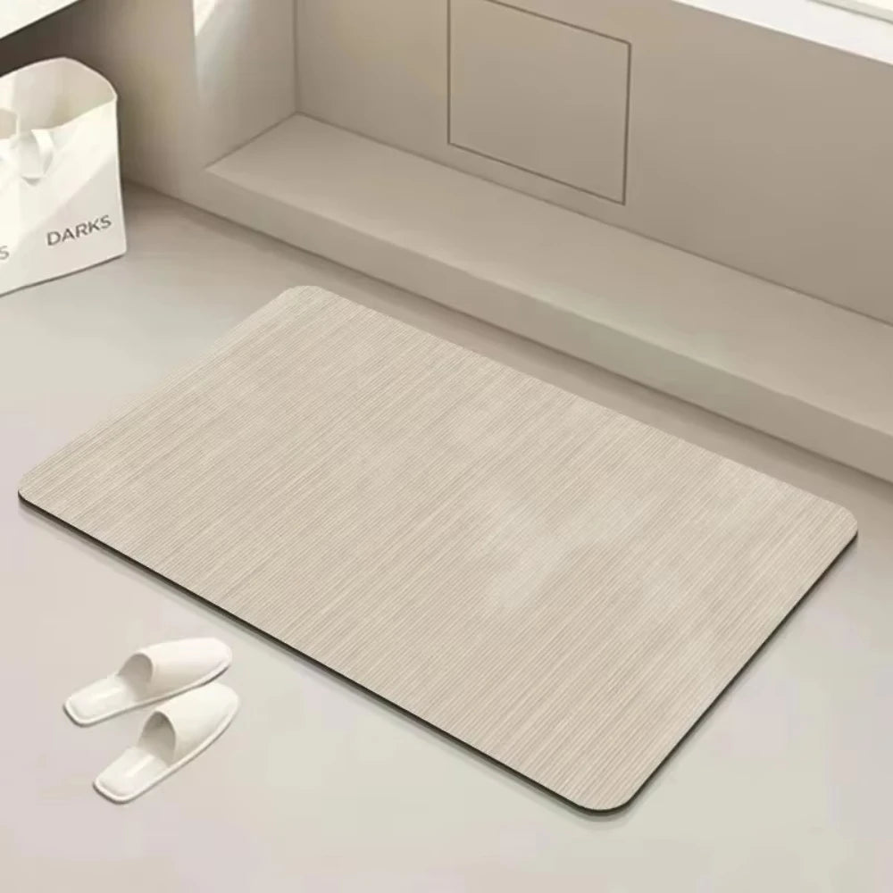 Bath Mat Non-Slip  Diatomite Mat with Rubber Padding Soft Super Absorbent Bathroom Rug Foot Mat for Hallway Shower Toilet Mats
