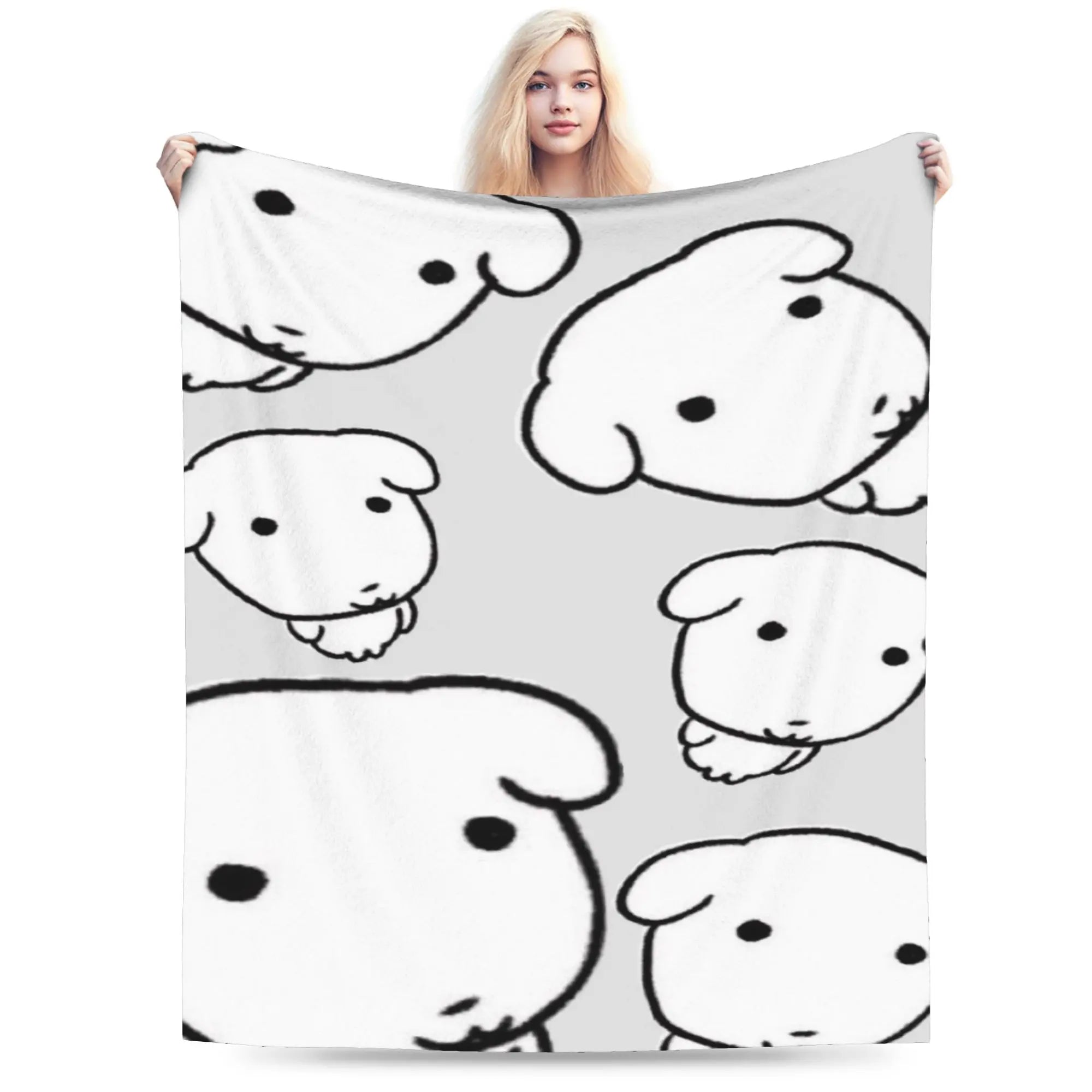 Cute GANADI Blanket Kids Adults  Flannel Throw Blanket For Sofa Home Soft Custom Quality Bedspread Gift