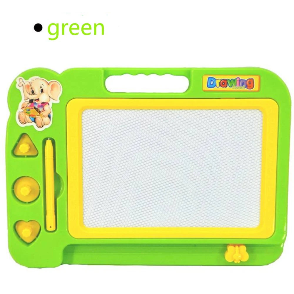 Mini Magnetic Drawing Board Erasable Colorful Writing Pad with One Pen Painting Graffiti Art Educational Preschool Tool Kids Toy