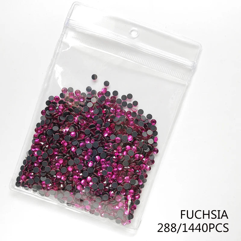 High Quality Glass Clear Hotfix Rhinestone  SS4-SS30 Hot Fix Rhinestones for Clothes Decorations DIY Wedding Dress Rhinestones