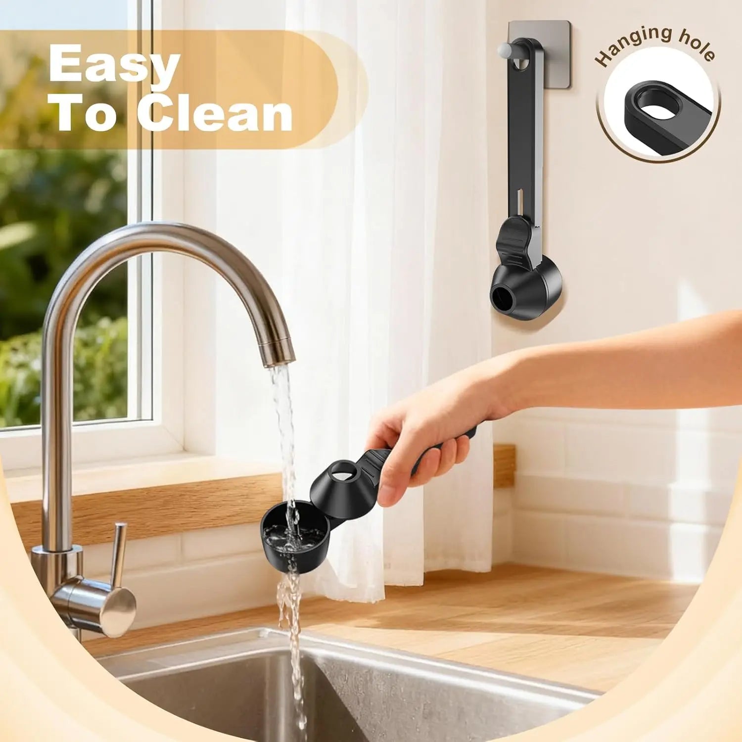 Coffee Scoop & Funnel for Reusable K Cup Refillable Coffee Pods,2TBSP Mess-Free, Easy Slide Scoop for Ground Coffee,