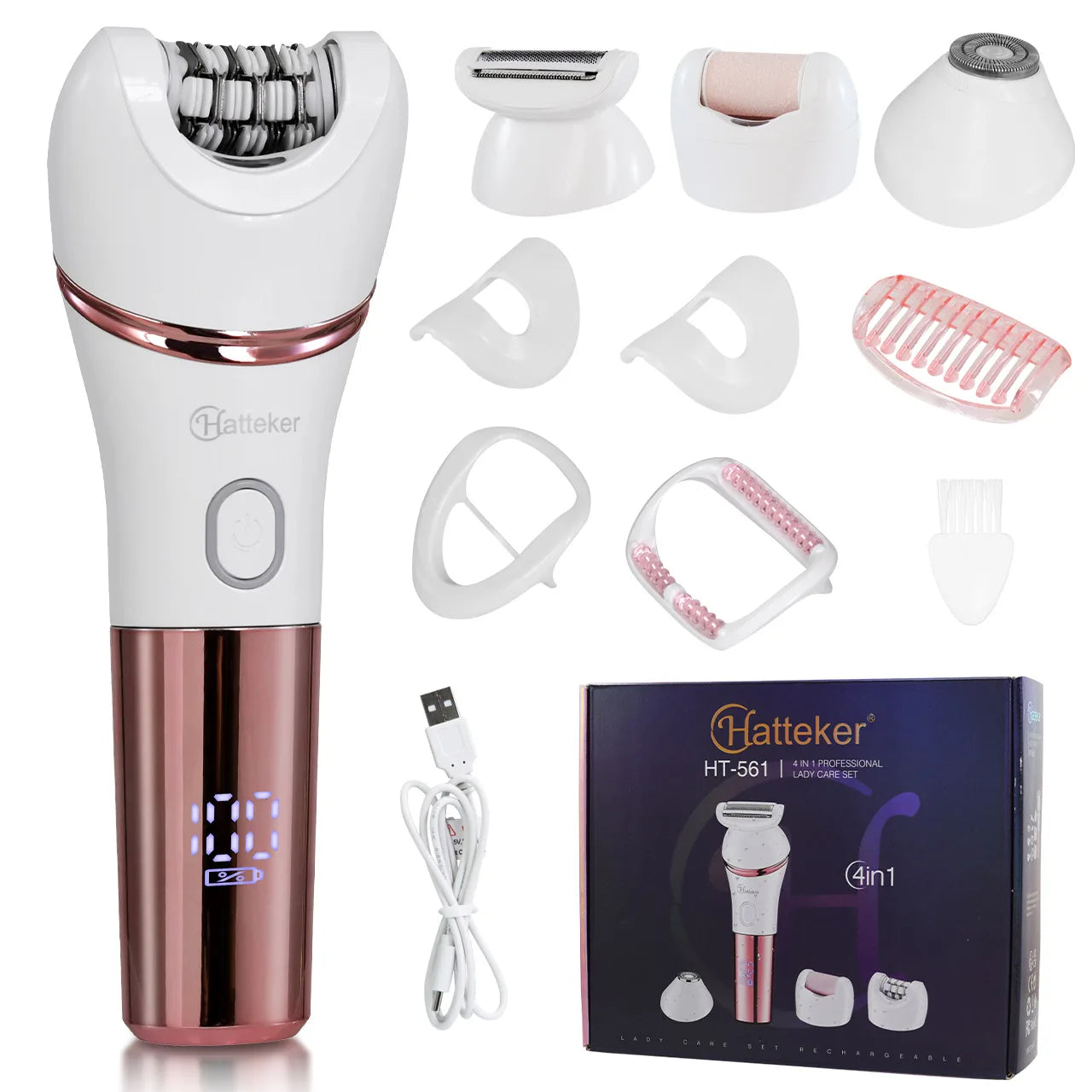 Women's Epilator Kit - 4-in-1 Wet & Dry