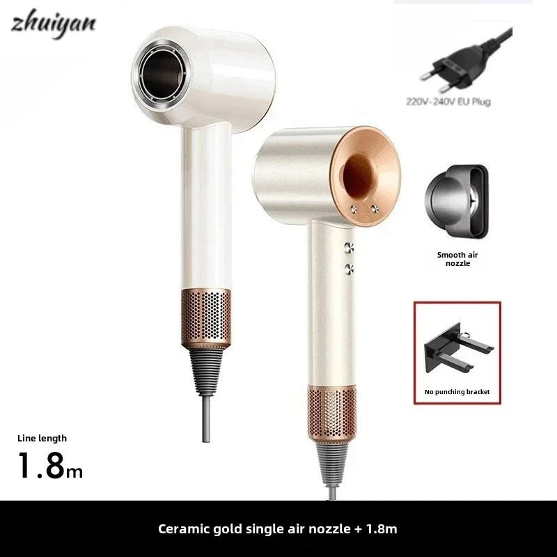 2026 Wall-Mounted Leafless Hair Dryer – Negative Ion, Salon-Grade, Home & Travel