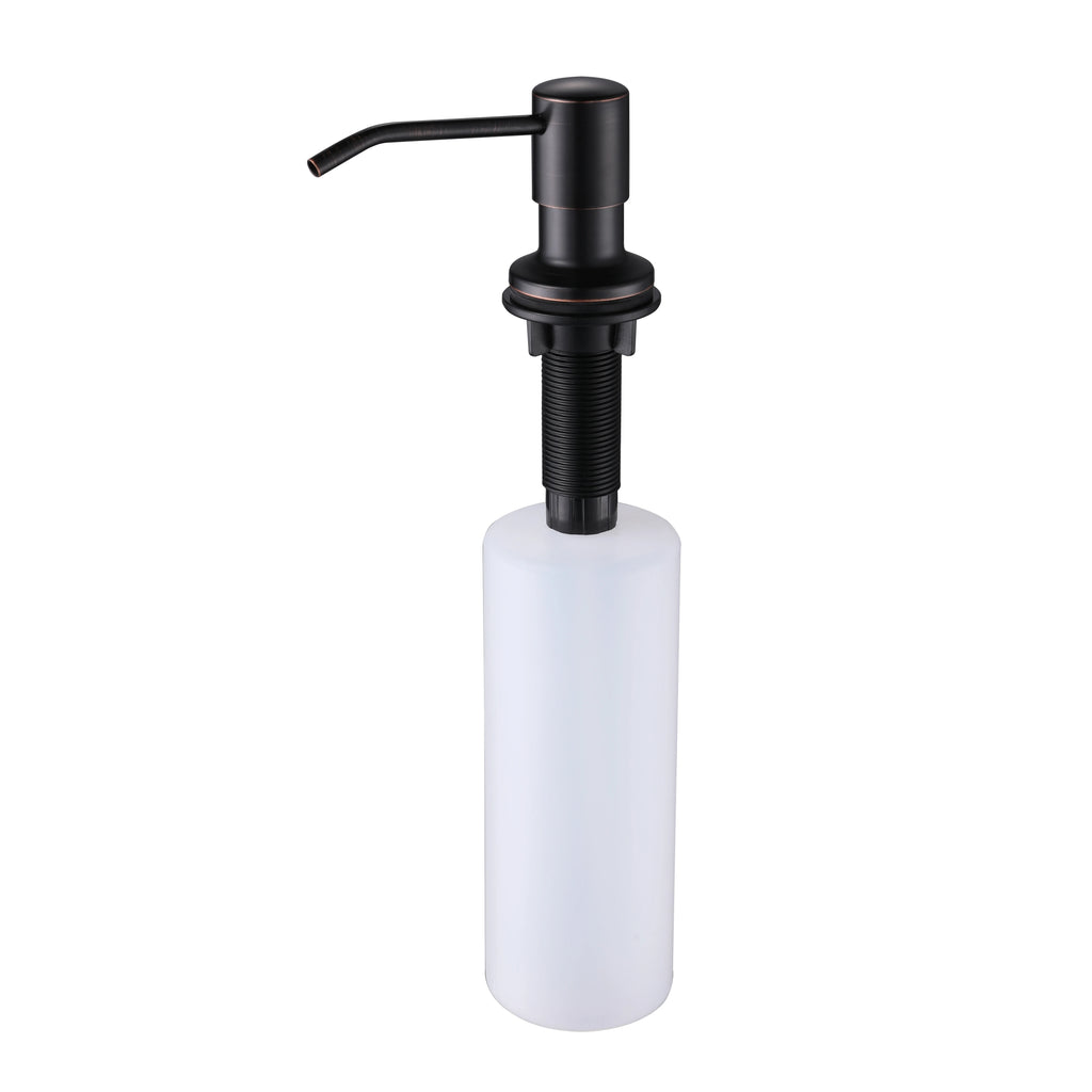 Liquid Soap Dispensers Stainless Steel Pump Head with 500ML PE Bottle Build in Dispenser Soap for Kitchen Accessories