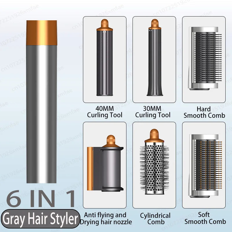 6-in-1 High-Speed Hair Styler & Dryer Brush – 110,000 RPM Negative Ionic Blow Dryer